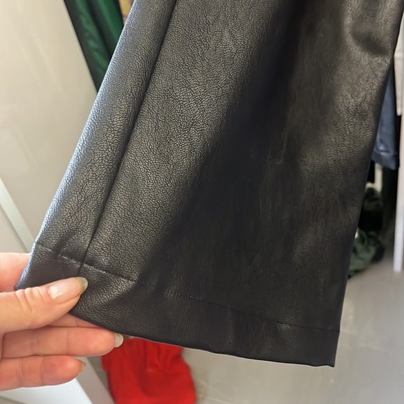 Spanx Black vegan Leather wide leg - Picture 2 of 4